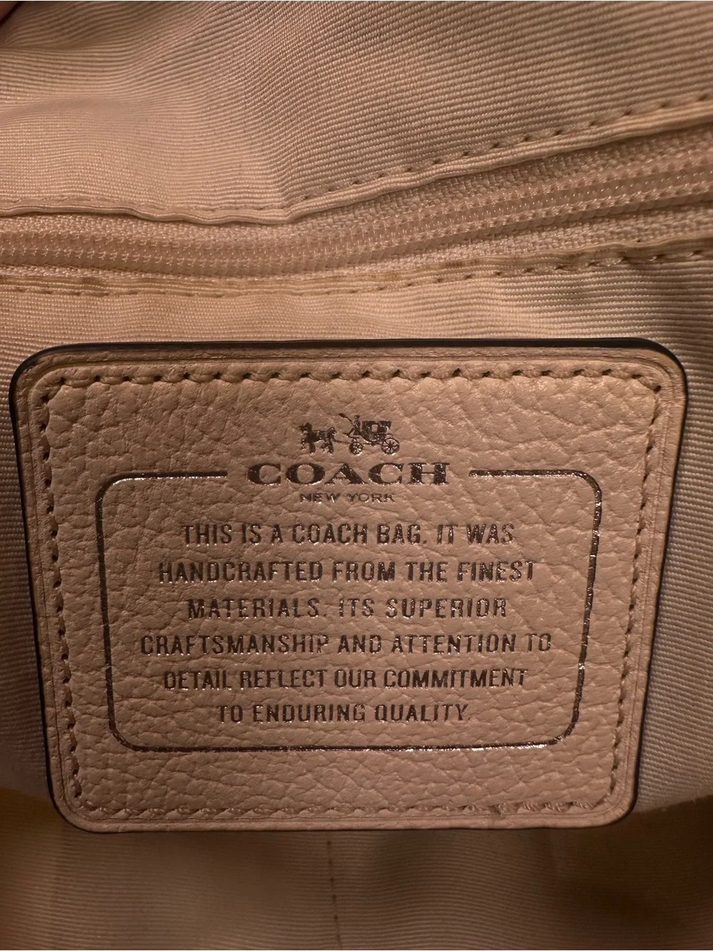 Coach Mickie Spectator Satchel Chalk and Navy Blue